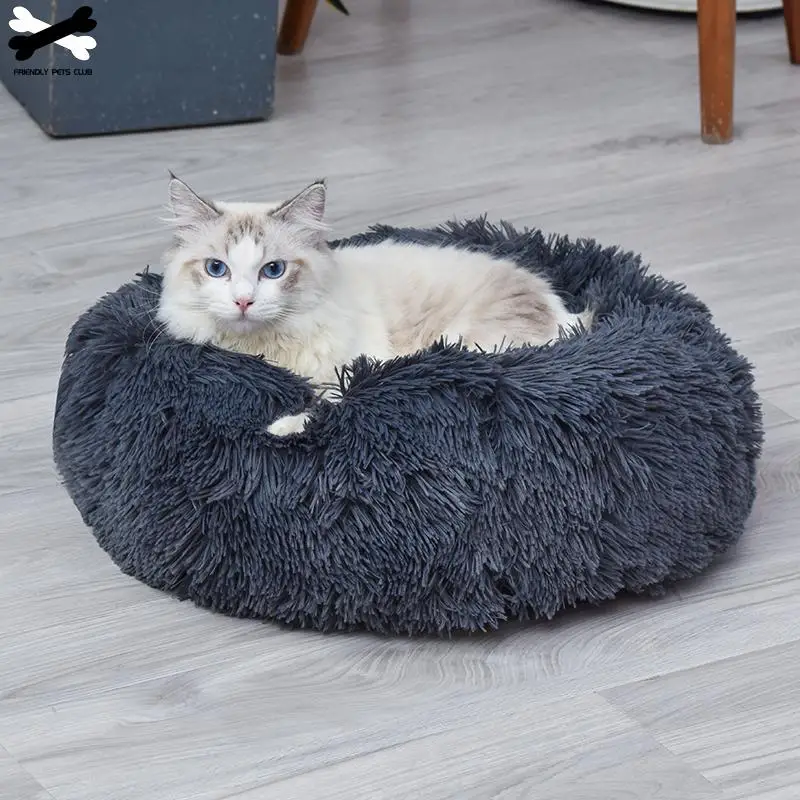 Кровать для питомца собаки Удобная пончик Cuddler круглая собачья Конура ультра мягкая моющаяся подушка для собаки и кошки зимний теплый диван Горячая sell2810