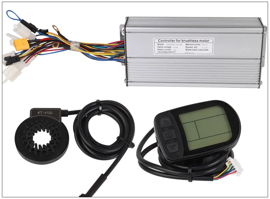 48V 1000W 40A контроллер lcd 5 дисплей метр PAS набор электронных велосипедов конверсионный комплект синусоидальный Датчик Холла KT серия