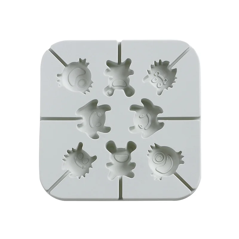 3D силиконовые формы для леденцов форма помадки торта шоколада мультяшный монстр