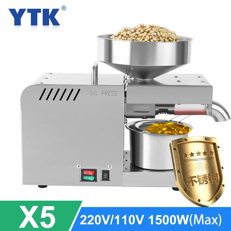 Extractor automático de aceite de oliva de linaza, prensador de aceite de calor de acero inoxidable, Máquina De Prensa De Aceite de Motor de cobre puro para fábrica