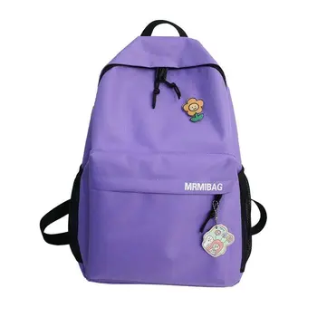 

Woman's Printed Bear Canvas Backpack Tide Student Bag High Capacity Package Leisure And Fashion College Style Backpack