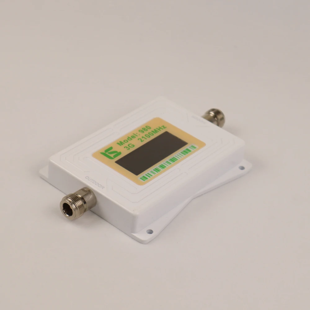 ZQTMAX 62db 3G signal booster 2100 MHz band B1 UMTS cellular amplifier mini lcd display