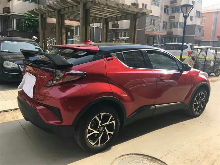 Для Toyota C-HR крыши спойлер Высокое качество ABS Материал заднего крыла черный/белый Цвет ствол большой спойлер Спорт для ЧР