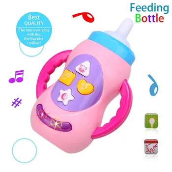 

New Baby Infant Toys Music and Lighting Toy Feeding Bottle Shape Developmental Toy Educational Toys Kids Gift