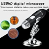 1000X HD Digital USB Microscope Handheld Portable Digital Microscope USB Interface Electron Microscopes with 8 LEDs with Bracket 3
