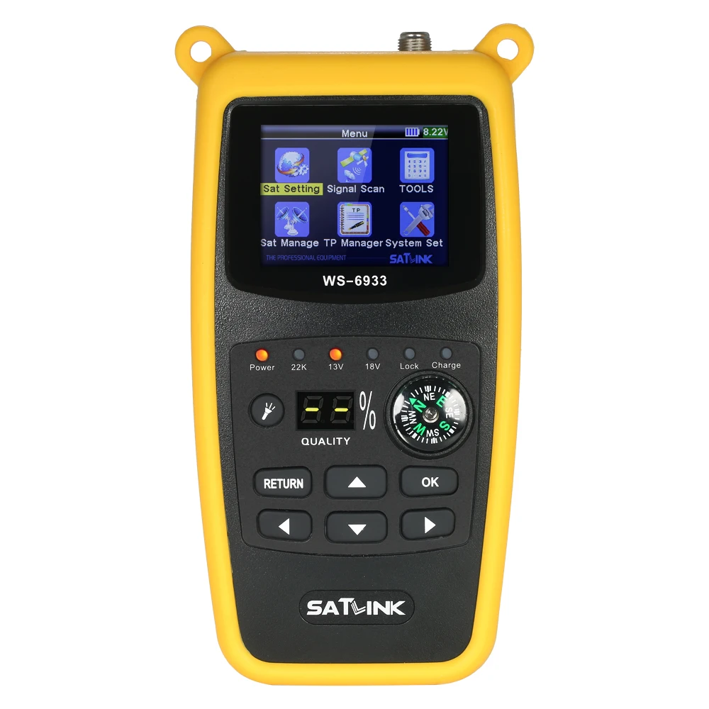 ws6933 Mini Size 2.1 Inch LCD Screen Display Intelligent Accuracy Convenient Signal Strength Measurement Satellite Finder