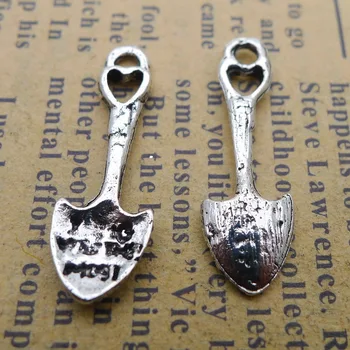 

LY870 8*24mm 1g Alloy Heart Spoon antique charm pendant for jewerly making DIY Accessories 50pcs/Bag