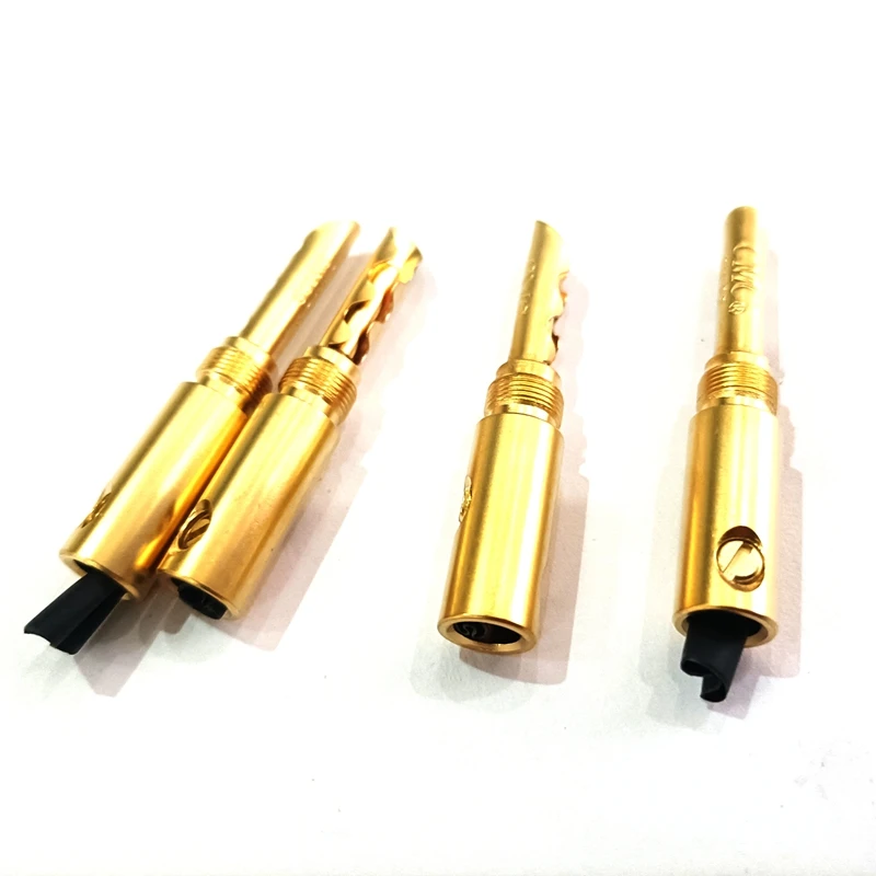 Kangm HI FI DIY CMC позолоченный электрические Вилки 5 мм аудио Банан Джек Кабель с