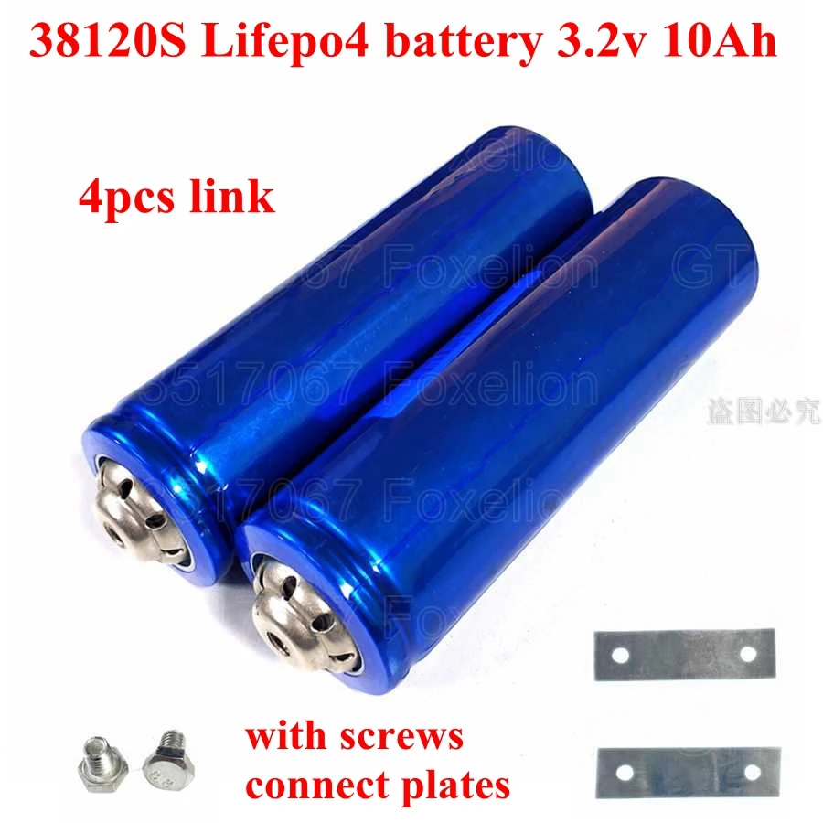 4 шт. lifepo4 3,2 В 10Ah ячейка 38120 3,2 В 10ah lifepo не литиевая lipo 20A для упаковки diy 12 В 10ah блок питания+ винты