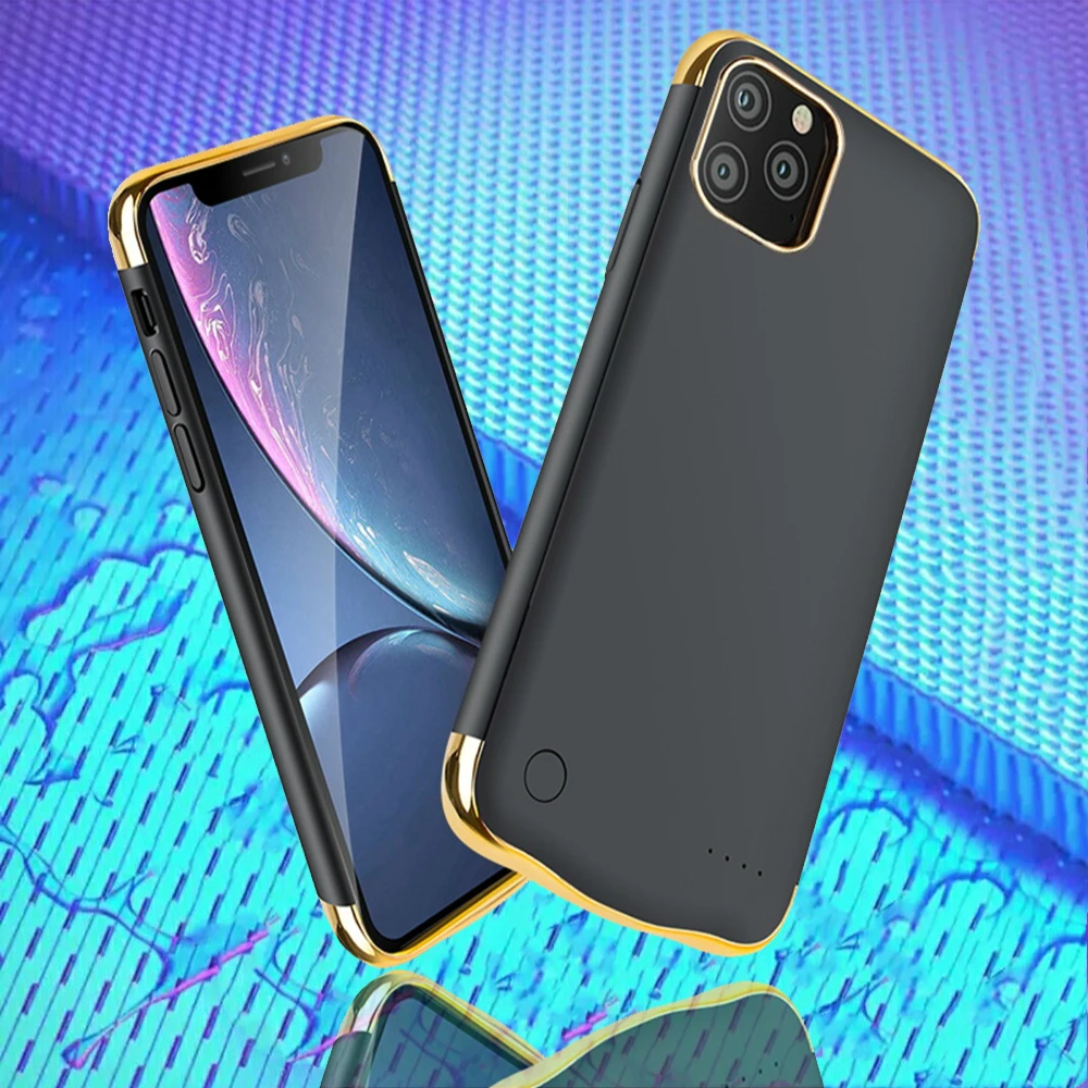 Чехол с аккумулятором для iPhone 11 Pro Max 5500/6000 мАч чехол внешним зарядным
