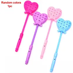 Iluminação de coração luminoso vara mágica piscando multi cor festa iluminar se led brinquedo cetro novidade princesa varinha