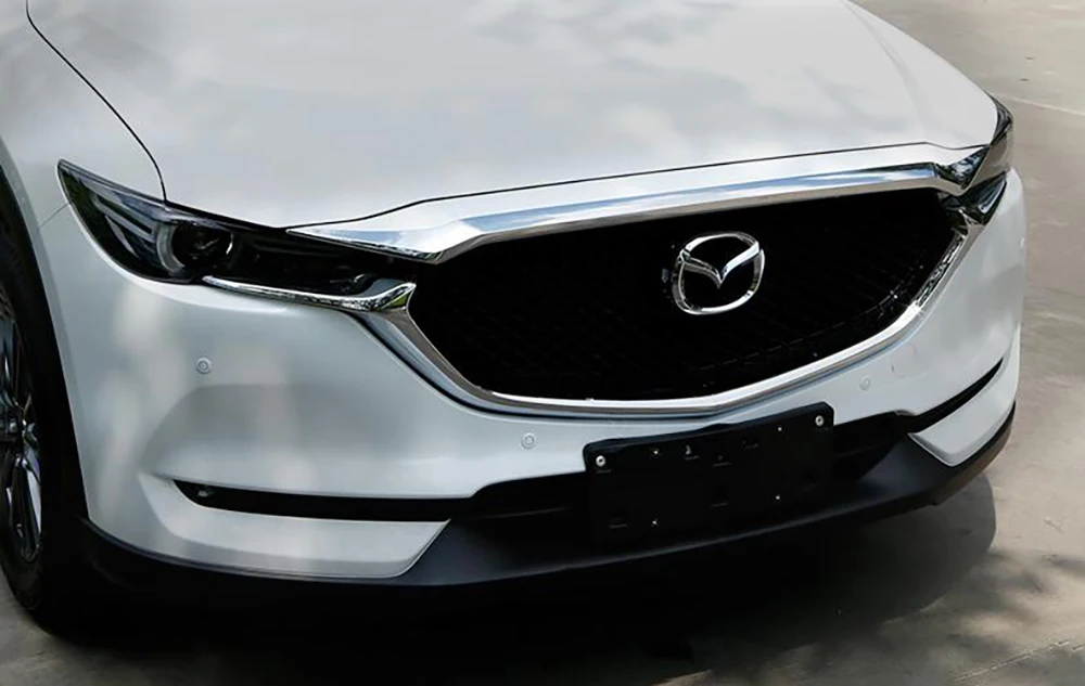 Передняя решетка капота решетка для губ крышка капота для Mazda CX-5 CX5 KF хромированная литьевая отделка полосы