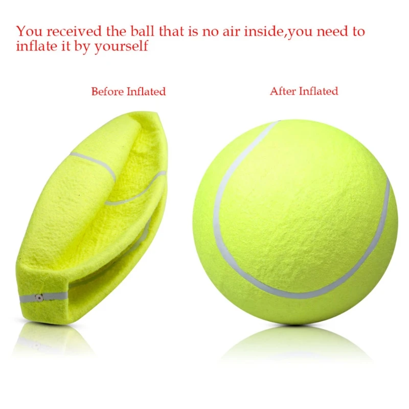 8In Dog Tennis Ball Giant Pet Toy Tennis Ball Dog Chew Toy For Puppies Dogs tennis balls