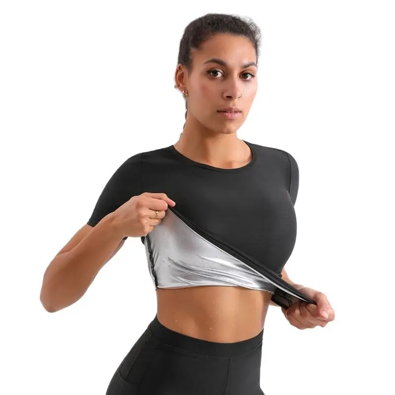 Sauna Suits Women Slimming Workout Sauna Pants Waist Trainer Vest Body Shaper Shirt Fitness Leggings Tank Tops Control Shapewear tummy tucker Shapewear