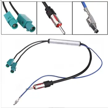 

17.7 Inch Connects 2 Diversity Twin Double DVD Head Unit Fakra-Din Aerial Antenna Adaptor for Audi /VW Car Accessories Dropship