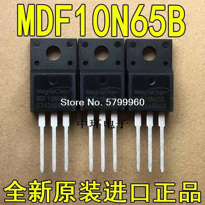 10 шт./лот MDF10N65B TO-220F FET 10A 650V транзистор | Электронные компоненты и принадлежности