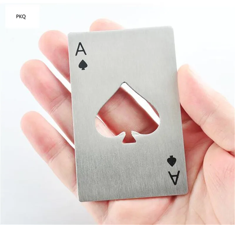 Открывашка из нержавеющей стали Ace of Spades, открывалка для бутылок, креативная Нежная Маленькая подарочная открывалка для пива