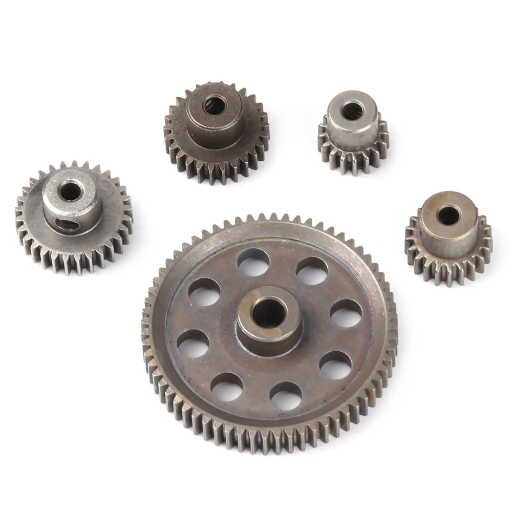 Motor Pinion Grey Main Gear 64T 11181 Unlimited Steel Teeth 21T Truck Metal Diff 1/10 RC Parts 5 Styles HSP RC Tools 11184 motor gear transmission gear