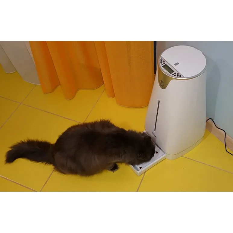 Автоматическая кормушка и поилка для домашних животных SITITEK Pets Prо 4-разовое питание програмируемый дозатор для корма