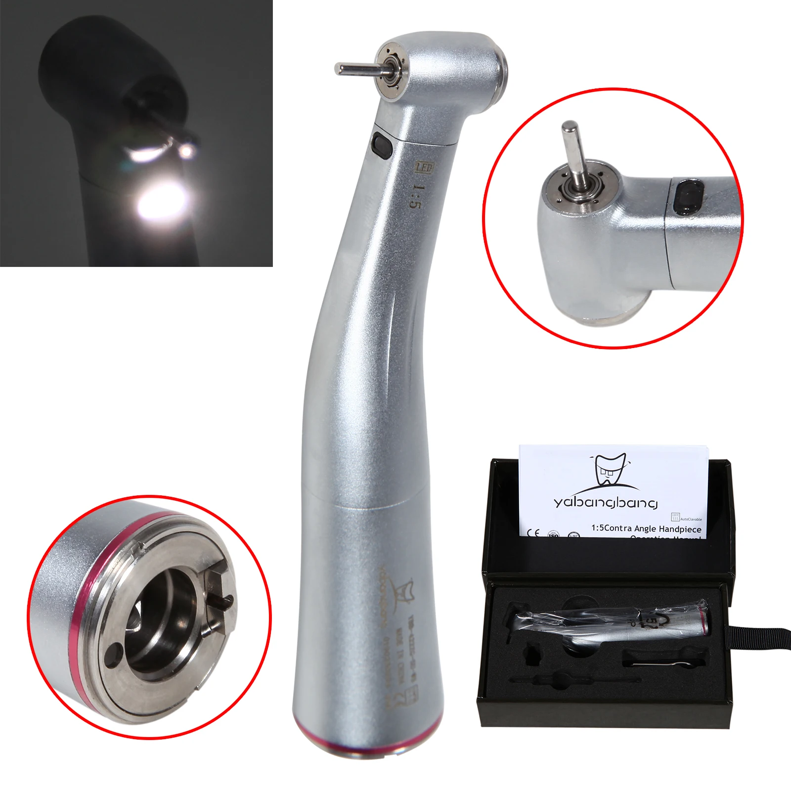 Brushless Electric Dental Micro Motor with Fiber Optic