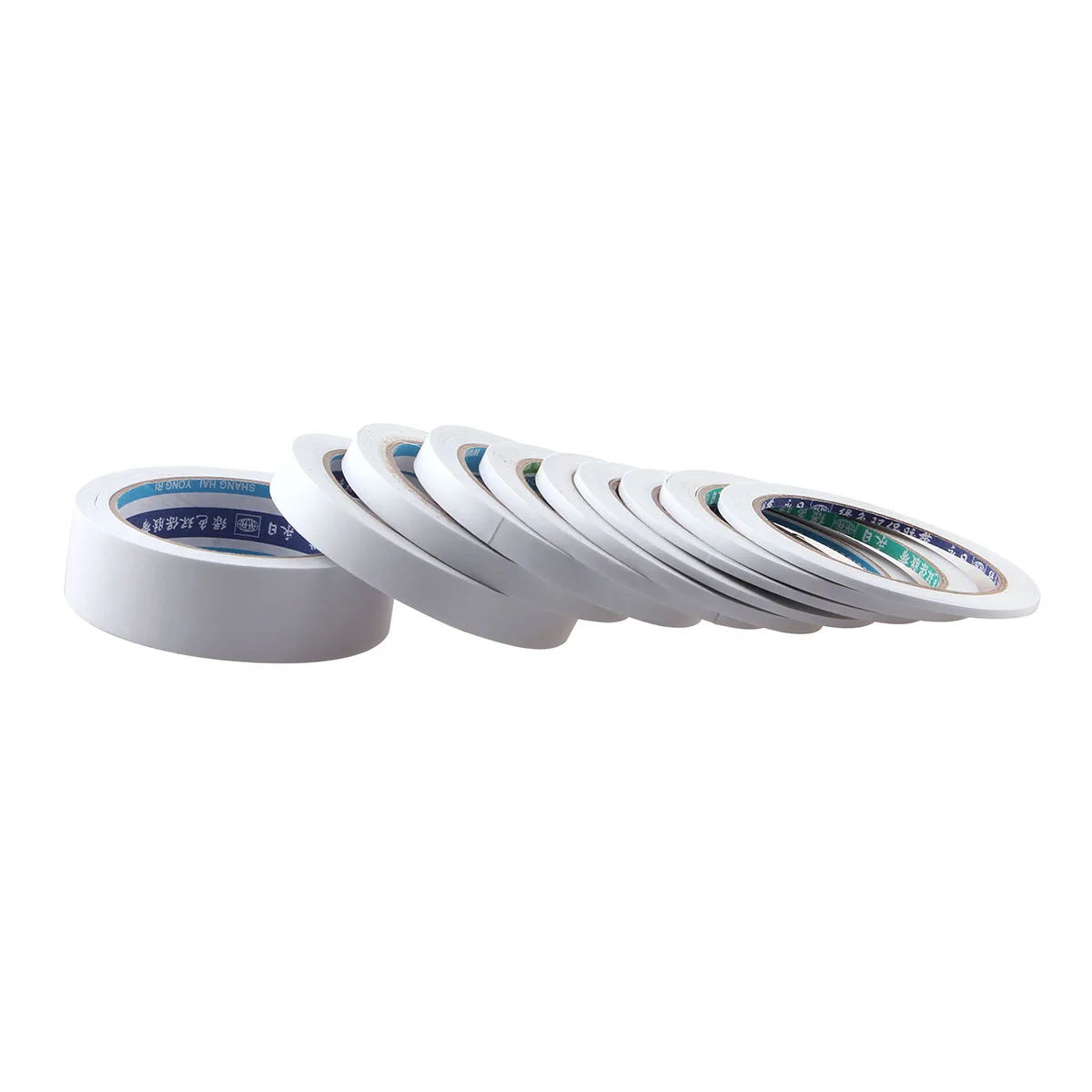 Double Sided Tape 18M White Ultra-thin Strong Adhesive Width 3mm-30mm 1 Roll