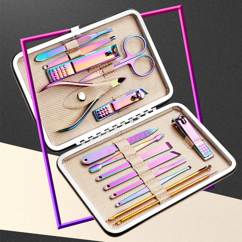 1Pcs Stainless Steel Chameleon Nail-clipper set complete manicure clipping Nail Art Tools Manicure gel nail kit manicure set