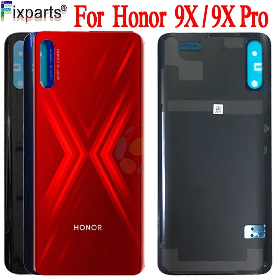 Для huawei Honor 9X Задняя крышка батареи стеклянная крышка Замена для Honor 9X Pro крышка батареи корпус двери