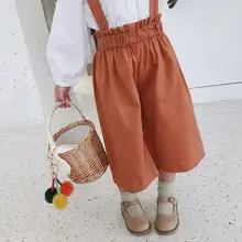 Комбинезон в Корейском стиле для девочек и мальчиков, осенние модные детские штаны для детей 1-6 лет