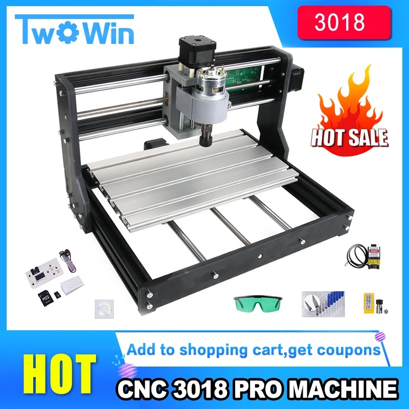 3 Axis CNC3018 PRO DIY Router Kit Engraving Milling Machine GRBL Control ER11 CE