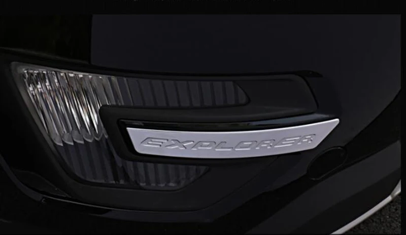 Для ford explorer передняя противотуманная фара капот с блестками Декоративная полоса специальные аксессуары светильник рамка декоративные аксессуары