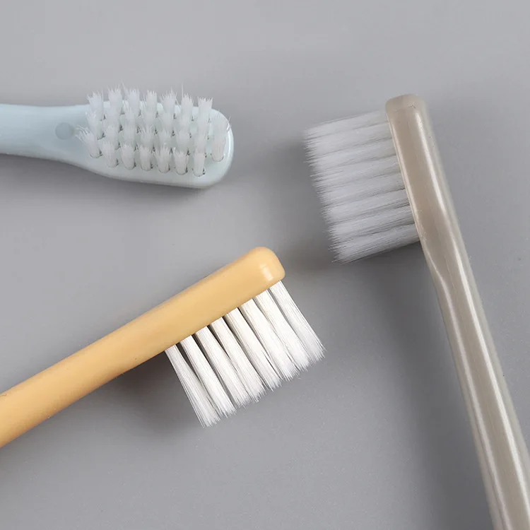 MUJI-стильная зубная щетка Wechat в деловом стиле,, зубная щетка в японском стиле, зубная щетка в стиле знаменитостей для взрослых, 4 установки, маленький он