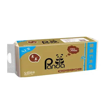 

12 Rolls Practical Toilet Paper Household Roll Paper Soft Toilet Tissue Paper for Home Daily Use Office (Wood Color)