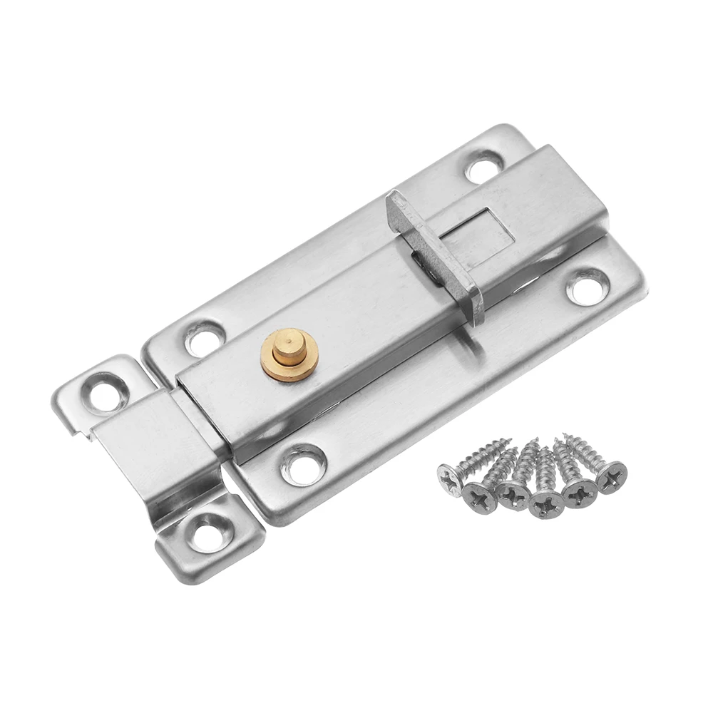 Style2-4inch 2 стилей, из нержавеющей стали двери сарая замок болт дверные Захваты шкафа слайд навесной замок комплект для Ванная комната туалет Спальня товары для дома - Цвет: Style2-4inch