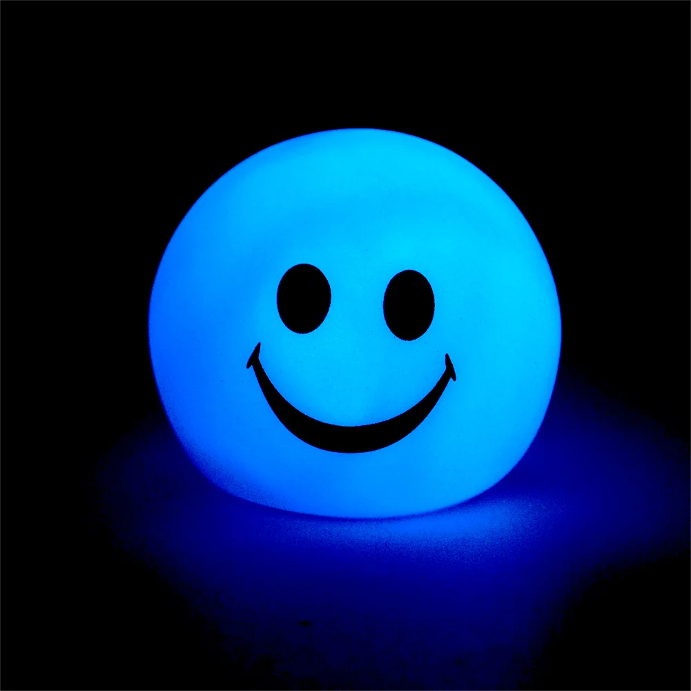 Горячая Smiling Moji Lightings детский фонарь-ночник цветная Сменная Лампа круглые светодиоды со смайлами ночные светильники