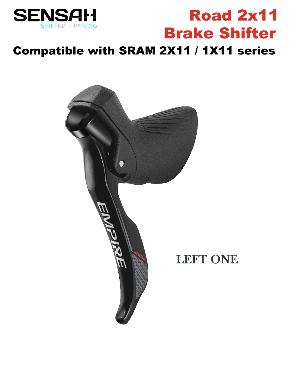 Sensah EMPIRE 11×2s シフター ブラック SENSAH EMPIRE 2x11S brake shifter front derailleur, 2s
