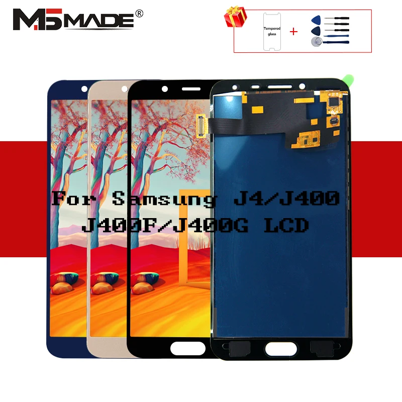 Качество AAA для samsung J4 Дисплей Galaxy J4 экран J400 J400G/DS SM-J400F J400F lcd сенсорный экран дигитайзер J4 дисплей