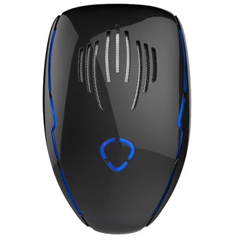 

Digital Display Ultrasonic Mosquito Dispeller Multi-function Variable-frequency Mouse Expeller with EU Plug (Black)