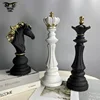 Resin International Chess Statue Creative Retro Figurines For Interior Home Decor Livingroom Desktop Decoration Desk Accessories 1