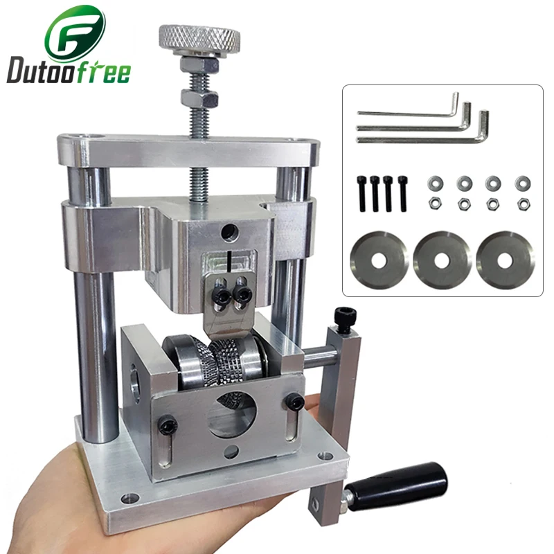 Manual Wire Stripping Machine Tool for Recycling Wire Scrap 1-20mm 2 Cutter 