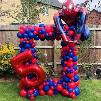 

50 Pcs/lots Spiderman Balloon Hero Birthday Party Decoration Adult Globos De Cumplea Os Children's Day Gift