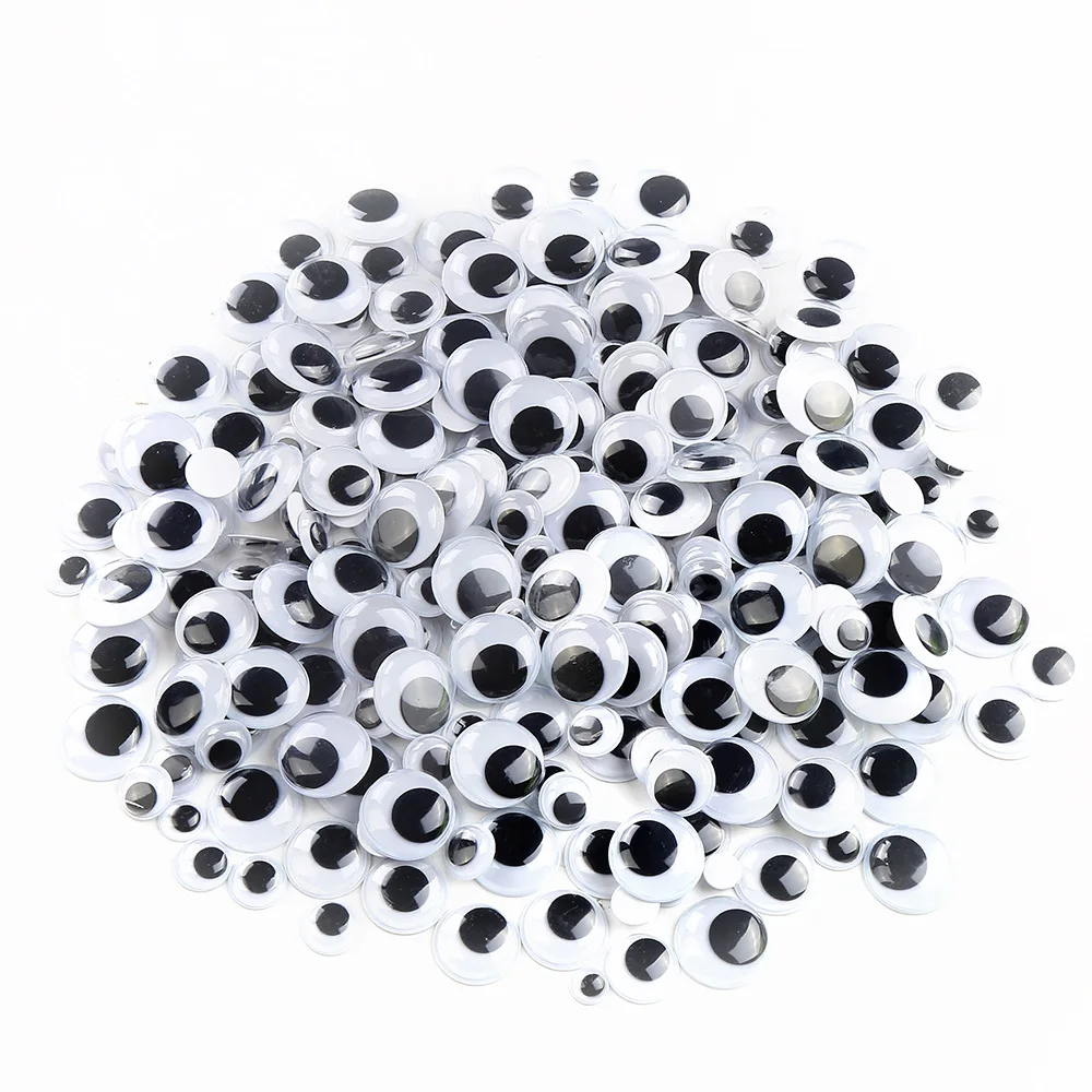 Cross Border DIY Toy Accessories Plum Boxed Animal Artificial Eye Each Size Plastic Moving Eyes Customizable