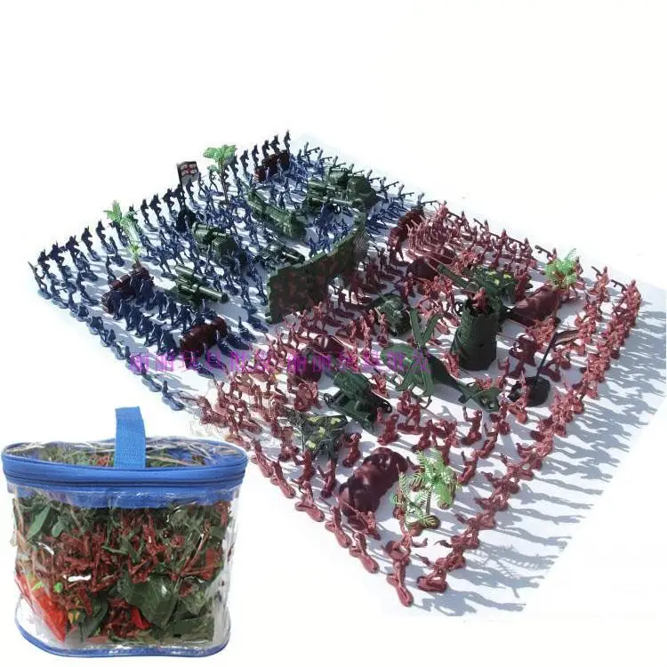 

4cm xiao bing ren Military 270-Piece Model Set Children Nostalgic Toy Amoy Supply of Goods Cross Border Manufacturers Direct Sel