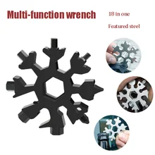 

18-in-1 Snowflake Multi Tool Stainless Steel Snowflake Bottle Opener/Flat Phillips Screwdriver Kit/Wrench Durable and Portable t