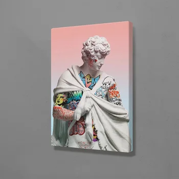 

Vaporwave sculptures art fashion poster Painting Wall Decoration Art Canvas Prints For Living Room Home Bedroom Decor