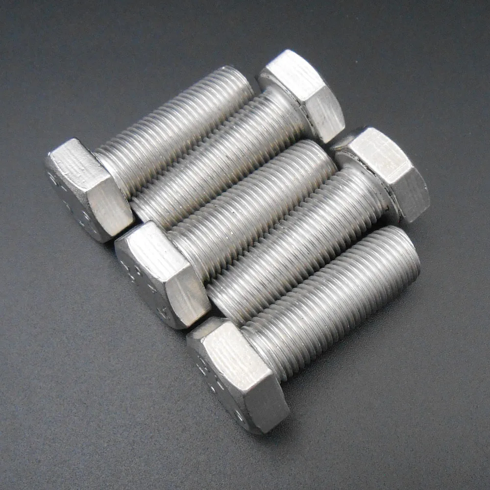 

5PCS M12 304 Stainless Steel 304SS Fine Thread Hexagon Screw Bolt M12X35MM A2 12MM A2-70 M12*1.25*35 L= 35MM P= 1.25MM *AT665X5