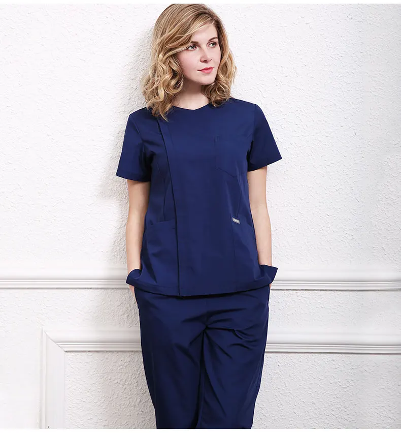 

Women Medical Uniforms Doctor Spring/Summer Short Sleeved Scrub Sets Nurse Uniform Beauty Salon Work Wear