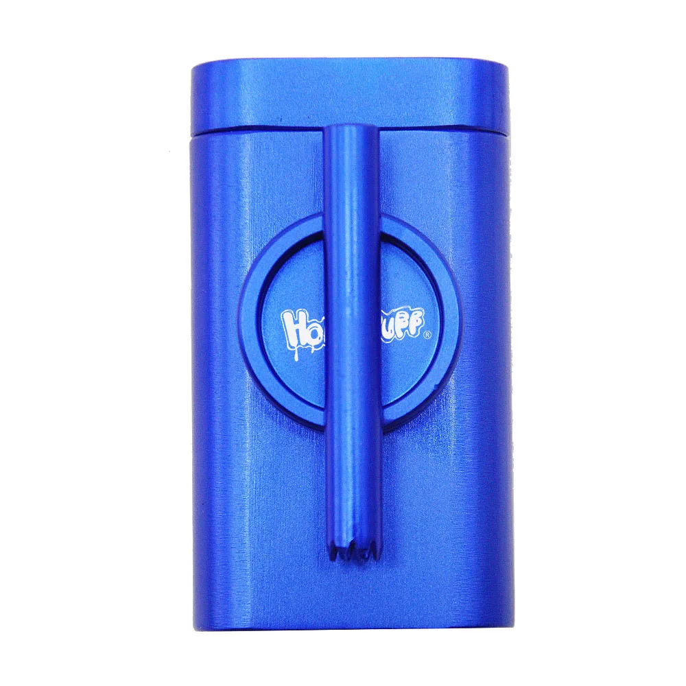 Aluminum Grind Case Pinch Hitter & Grinder Combo Tobacco Grinder Dugout Pipe Case With Storage Room Case Smoking Pipe All In One