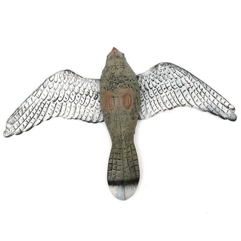 ELEG-Flying Hawk Decoy отпугивающая птица, Реалистичная и Реалистичная с висящими струнами, полная борьба с вредителями садовая охота и