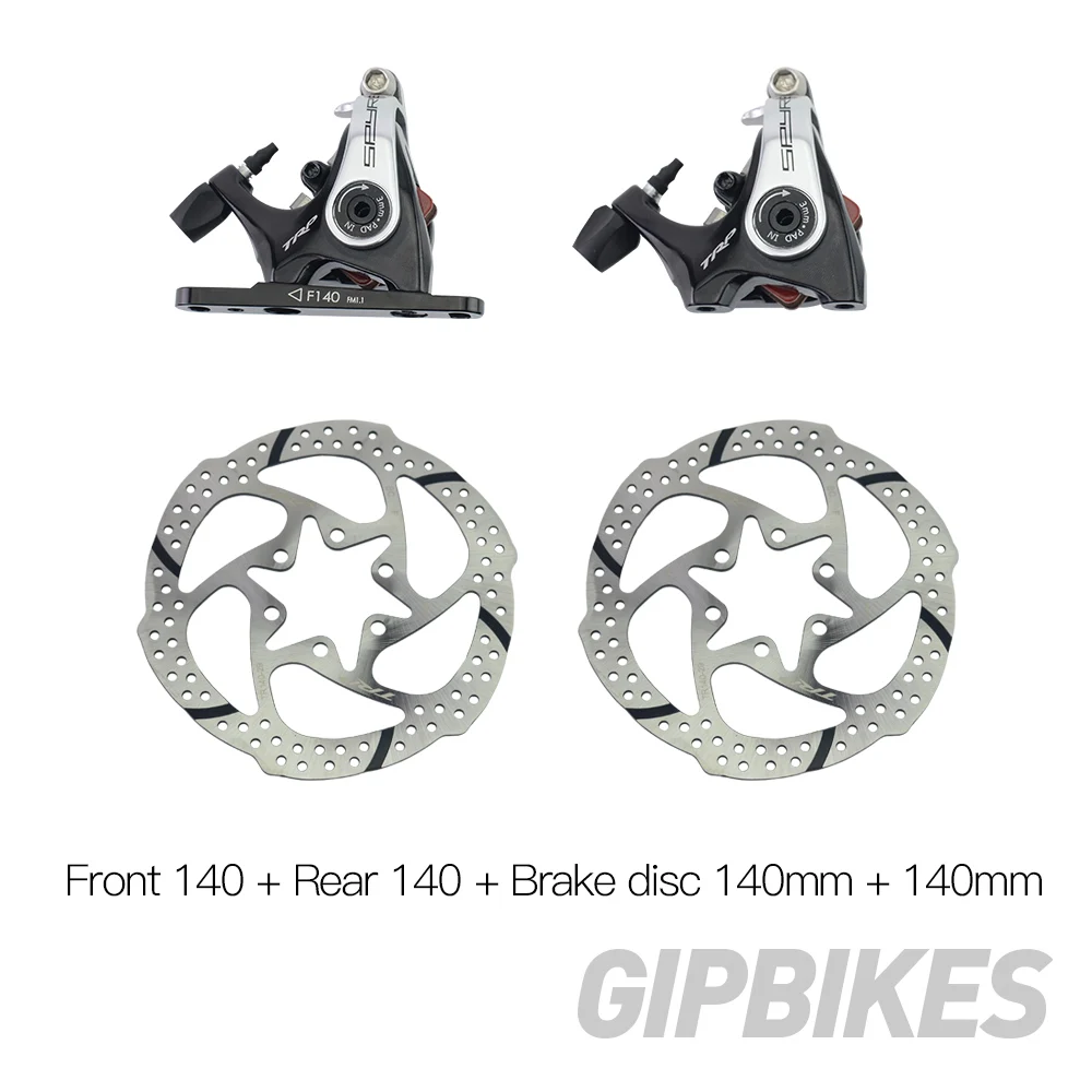 F140R140 disc140 140 TRP Spyre плоское крепление механическое Двойное боковое включение дорожный дисковый тормозной суппорт SPYRE передний задний 160 мм суппорты с/или с/о ротор - Цвет: F140R140 disc140 140