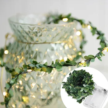 

Home Decor Light String LED Flower Lights Fairy Hanging Wedding Bedroom Patio Home Decor Girls Room Romantic Leaf Lighting